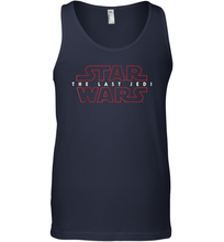 Load image into Gallery viewer, Star Wars Last Jedi Red Outline Logo Graphic Men Cotton Tank Top