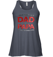 Load image into Gallery viewer, I Have Two Titles Dad Women Racerback Tank