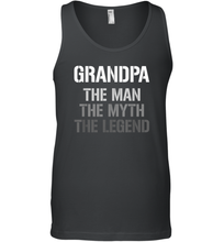 Load image into Gallery viewer, Papa the man, the myth, the legend gift Men Cotton Tank Top