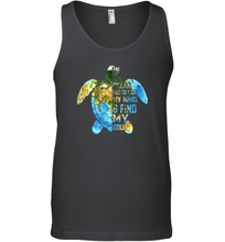 Load image into Gallery viewer, I Go To Lose My Mind Find My Soul Ocean Turtle Lovers Gift Men Cotton Tank Top