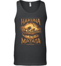 Load image into Gallery viewer, Disney The Lion King Live Action Hakuna Matata Sunset Poster Men Cotton Tank Top