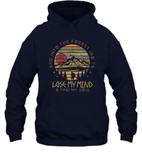 Load image into Gallery viewer, Womens Into The Forest I Go To Lose My Mind Find My Soul Unisex Hooded Sweatshirt