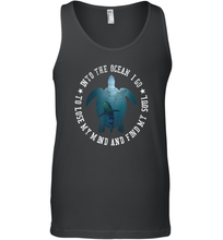 Load image into Gallery viewer, Into The Ocean I Go To Lose My Mind Turtle Sea Lovers Tee Men Cotton Tank Top