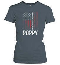 Load image into Gallery viewer, Poppy The Man The Myth The Legend T Shirt Grandpa Women Cotton T-Shirt