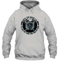 Load image into Gallery viewer, Into The Ocean I Go To Lose My Mind and Find My Soul Unisex Hooded Sweatshirt
