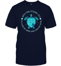 Load image into Gallery viewer, Into The Ocean I Go To Lose My Mind And Find My Soul Gifts Men Cotton T-Shirt