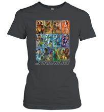 Load image into Gallery viewer, Star Wars Celebration Mural Art Panels Women Cotton T-Shirt