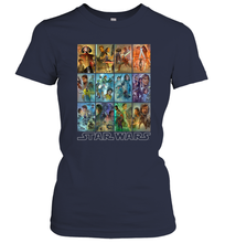 Load image into Gallery viewer, Star Wars Celebration Mural Art Panels Women Cotton T-Shirt