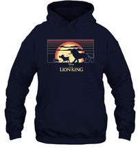 Load image into Gallery viewer, Disney The Lion King Simba And Friends Sunset Logo Unisex Hooded Sweatshirt