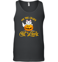 Load image into Gallery viewer, Womens Im The Crazy Cat Lady Pumpkin Halloween Costume Men Cotton Tank Top