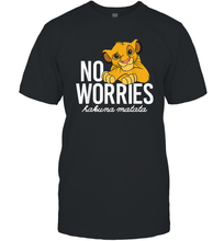 Load image into Gallery viewer, Disney Lion King Classic No Worries Simba Men Cotton T-Shirt