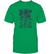 Load image into Gallery viewer, Ask Grandpa Anything T shirt Fathers Day Grandfather Gifts Men Cotton T-Shirt