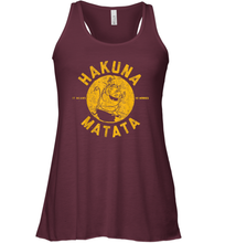Load image into Gallery viewer, Disney Lion King Distressed Hakuna Matata Stamp Graphic Women Racerback Tank