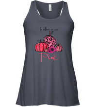 Load image into Gallery viewer, Womens In October We Wear Pink Pumpkin Breast Cancer Halloween Women Racerback Tank