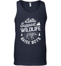 Load image into Gallery viewer, Support Wildlife Raise Boys T shirt Mom Dad Mother Men Cotton Tank Top