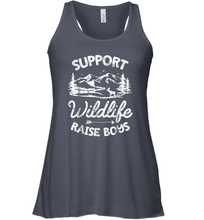 Load image into Gallery viewer, Support Wildlife Raise Boys T shirt Mom Dad Mother Parents Gift Women Racerback Tank