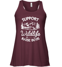 Load image into Gallery viewer, Support Wildlife Raise Boys T shirt Mom Dad Mother Parents Gift Women Racerback Tank