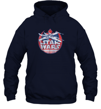 Load image into Gallery viewer, Star Wars X Wing Rebel Symbol Vintage Z1 Unisex Hooded Sweatshirt