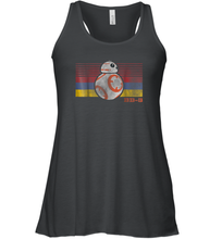 Load image into Gallery viewer, Star Wars BB 8 Retro Stripes Episode 7 Graphic Women Racerback Tank