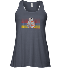 Load image into Gallery viewer, Star Wars BB 8 Retro Stripes Episode 7 Graphic Women Racerback Tank