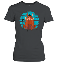 Load image into Gallery viewer, Disney The Lion King Happy Pumbaa Women Cotton T-Shirt