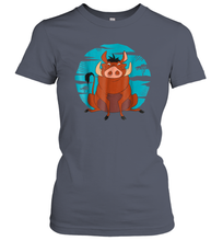 Load image into Gallery viewer, Disney The Lion King Happy Pumbaa Women Cotton T-Shirt