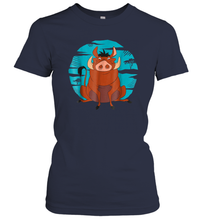 Load image into Gallery viewer, Disney The Lion King Happy Pumbaa Women Cotton T-Shirt