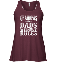 Load image into Gallery viewer, Mens Grandpas are dads without rules Women Racerback Tank