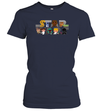 Load image into Gallery viewer, Star Wars Logo Kawaii Multi Character Women Cotton T-Shirt