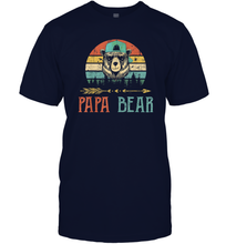 Load image into Gallery viewer, Papa bear T Shirt Vintage Daddy Wildling Father's Day Dad Gift Men Cotton T-Shirt