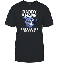 Load image into Gallery viewer, Daddy Shark Doo Doo shirt gift for lover papa father's day Men Cotton T-Shirt