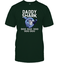Load image into Gallery viewer, Daddy Shark Doo Doo shirt gift for lover papa father's day Men Cotton T-Shirt