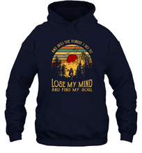Load image into Gallery viewer, And into the forest i go to lose my mind and find my soul graphic Unisex Hooded Sweatshirt