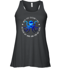 Load image into Gallery viewer, Into The Ocean I Lose My Mind And Find My Soul Octopus Women Racerback Tank