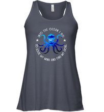 Load image into Gallery viewer, Into The Ocean I Lose My Mind And Find My Soul Octopus Women Racerback Tank