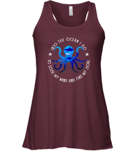 Load image into Gallery viewer, Into The Ocean I Lose My Mind And Find My Soul Octopus Women Racerback Tank