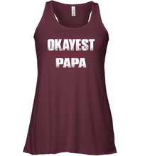 Load image into Gallery viewer, Grandad Gifts From Granddaughter, Okayest Papa Women Racerback Tank