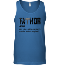 Load image into Gallery viewer, I Have Two Titles Dad And Papa And I Rock Them Both Vintage Men Cotton Tank Top