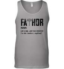 Load image into Gallery viewer, I Have Two Titles Dad And Papa And I Rock Them Both Vintage Men Cotton Tank Top