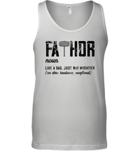 Load image into Gallery viewer, I Have Two Titles Dad And Papa And I Rock Them Both Vintage Men Cotton Tank Top