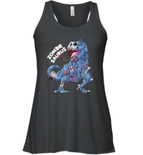 Load image into Gallery viewer, Zombie Saurus T shirt Halloween Kids Dinosaur T rex Gifts Women Racerback Tank