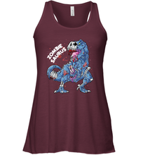 Load image into Gallery viewer, Zombie Saurus T shirt Halloween Kids Dinosaur T rex Gifts Women Racerback Tank