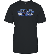 Load image into Gallery viewer, Star Wars Logo Millennium Falcon and Death Star Men Cotton T-Shirt