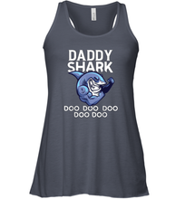 Load image into Gallery viewer, Daddy Shark Doo Doo shirt gift for lover papa father's day Women Racerback Tank