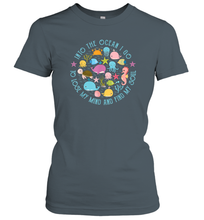 Load image into Gallery viewer, Into The Ocean I Go To Lose My Mind And Find My Soul Gift Idea Women Cotton T-Shirt
