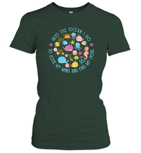 Load image into Gallery viewer, Into The Ocean I Go To Lose My Mind And Find My Soul Gift Idea Women Cotton T-Shirt