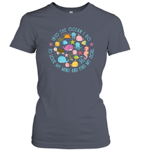 Load image into Gallery viewer, Into The Ocean I Go To Lose My Mind And Find My Soul Gift Idea Women Cotton T-Shirt
