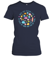 Load image into Gallery viewer, Into The Ocean I Go To Lose My Mind And Find My Soul Gift Idea Women Cotton T-Shirt