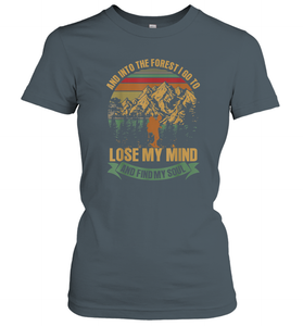 And into the forest i go hiking to lose my mind Women Cotton T-Shirt
