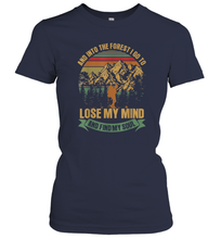 Load image into Gallery viewer, And into the forest i go hiking to lose my mind Women Cotton T-Shirt